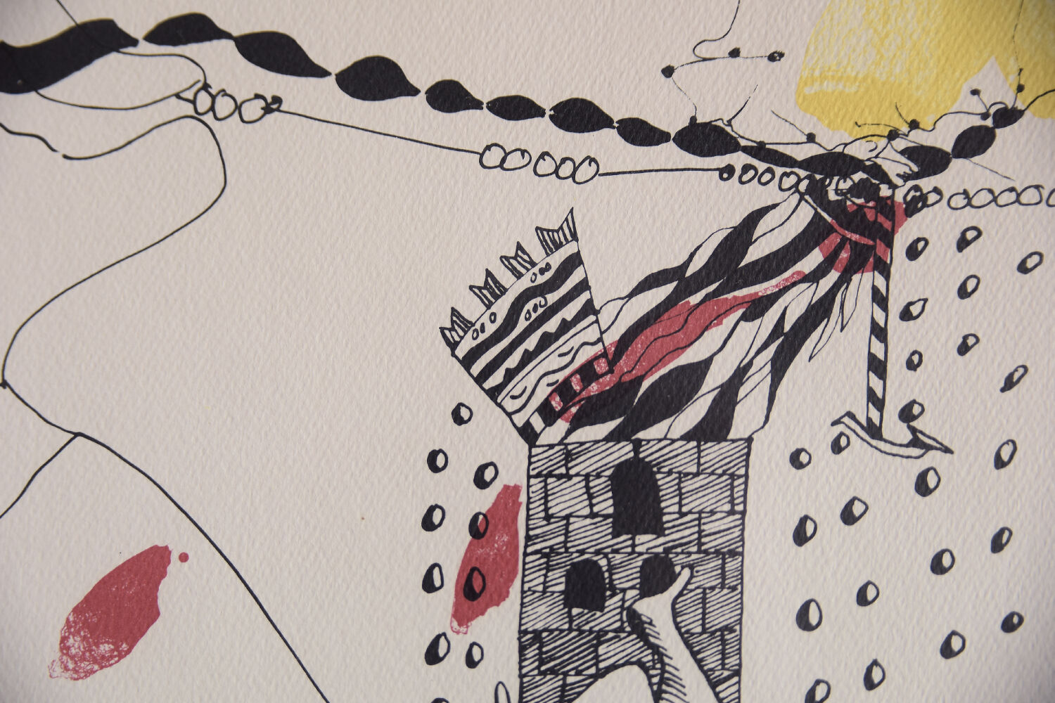 Vintage Color Lithograph by Carl Fredrik Reuterswärd, Abrakadabra, 1990