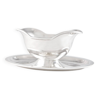 Saucière en métal argenté Christofle modèle Atlante