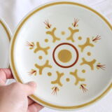 Longchamp dessert service, 10 plates and 1 dish, Vintage