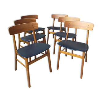 Lot de 6 chaises scandinave