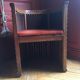 Vintage armchair in oak