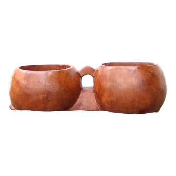 Jardinière ethnique en bois années 70