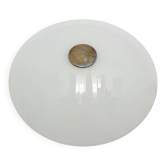 Applique, plafonnier Sela/Gela 40 en nickel plaqué, par Florian Schulz