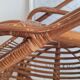 Paire de fauteuils en rotin vintage circa années 70
