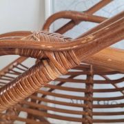 Paire de fauteuils en rotin vintage circa années 70