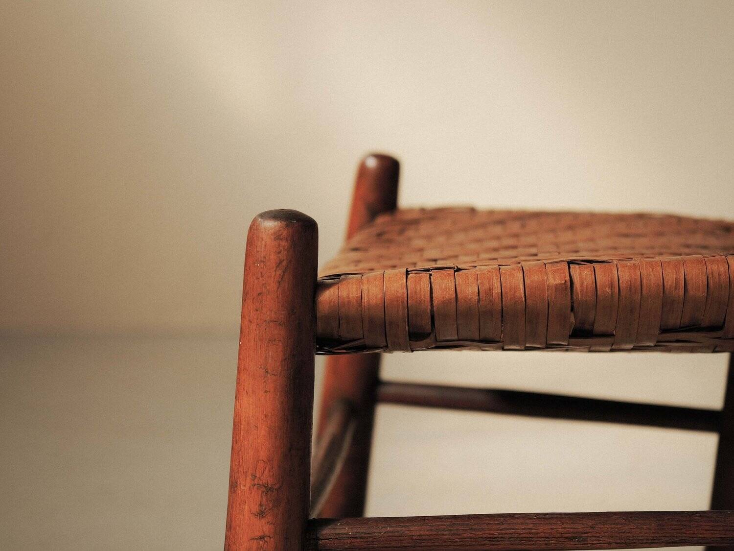 Low chair in Shaker style, United States, circa 1900