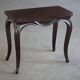 English folding table in Rococo Revival style / Wooden game table, 19th century