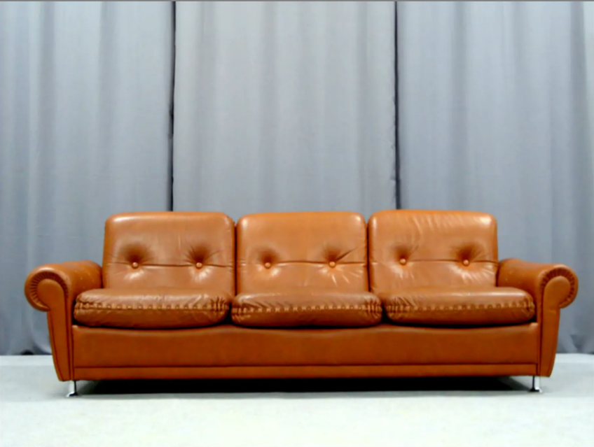 Leather sofa, 1970