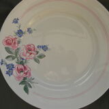 Cake plate, earthenware cup from luneville