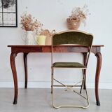 Old table - wooden desk with curved legs
