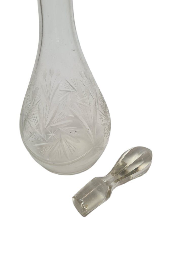 Art Deco crystal carafe, Germany, 1900s