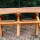 Designer bench in solid oak