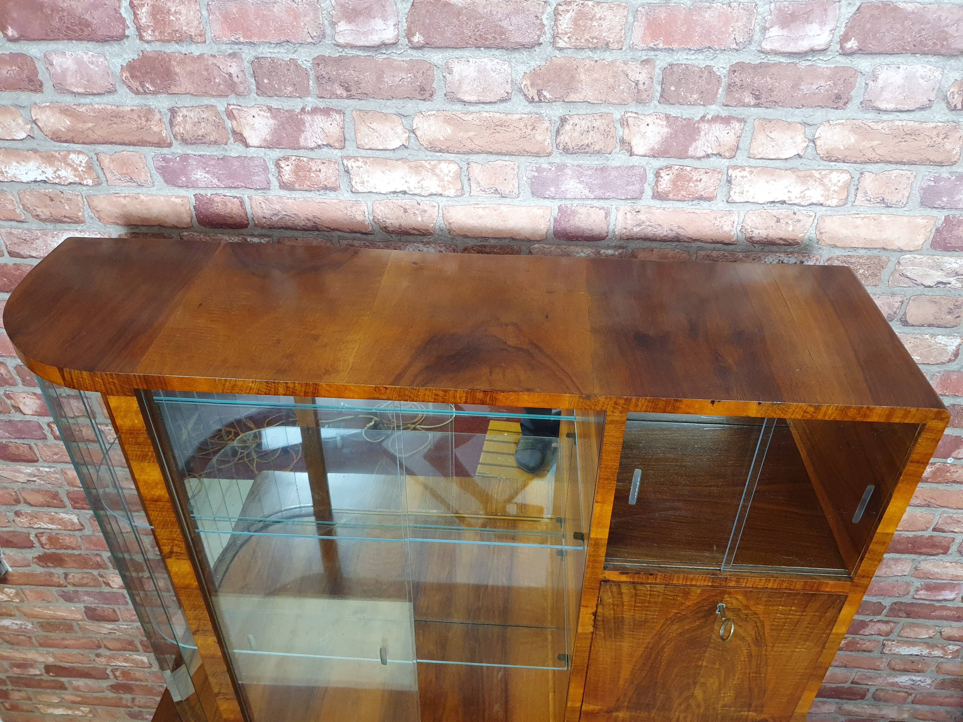 Renovated art deco highboard, Poland 1940