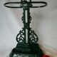 Green emailed cast iron umbrella door