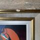 Painting, abstract painting by Royer, 1960s