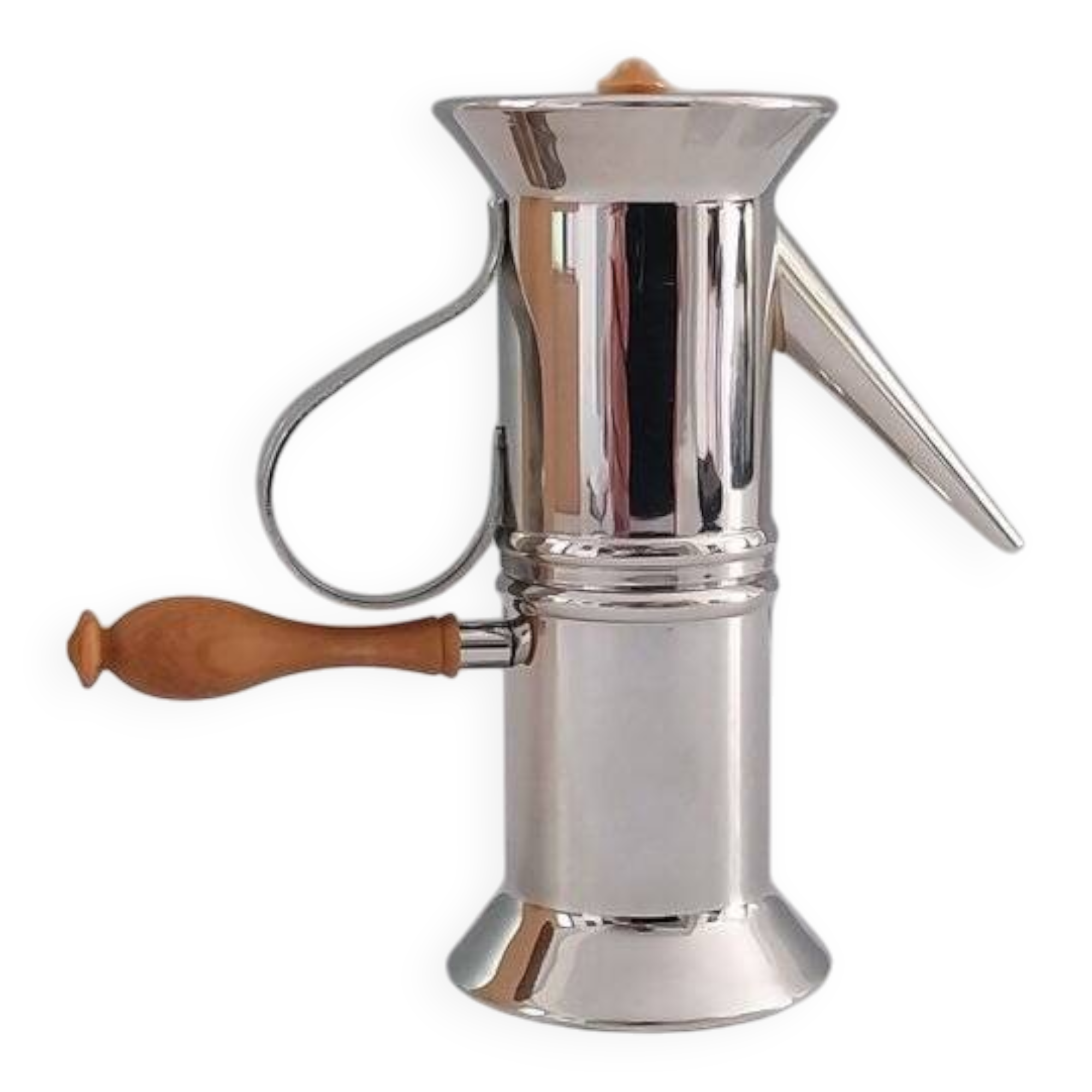Alessi miniature Neapolitan coffee maker, designed by Riccardo Dalisi, 1987