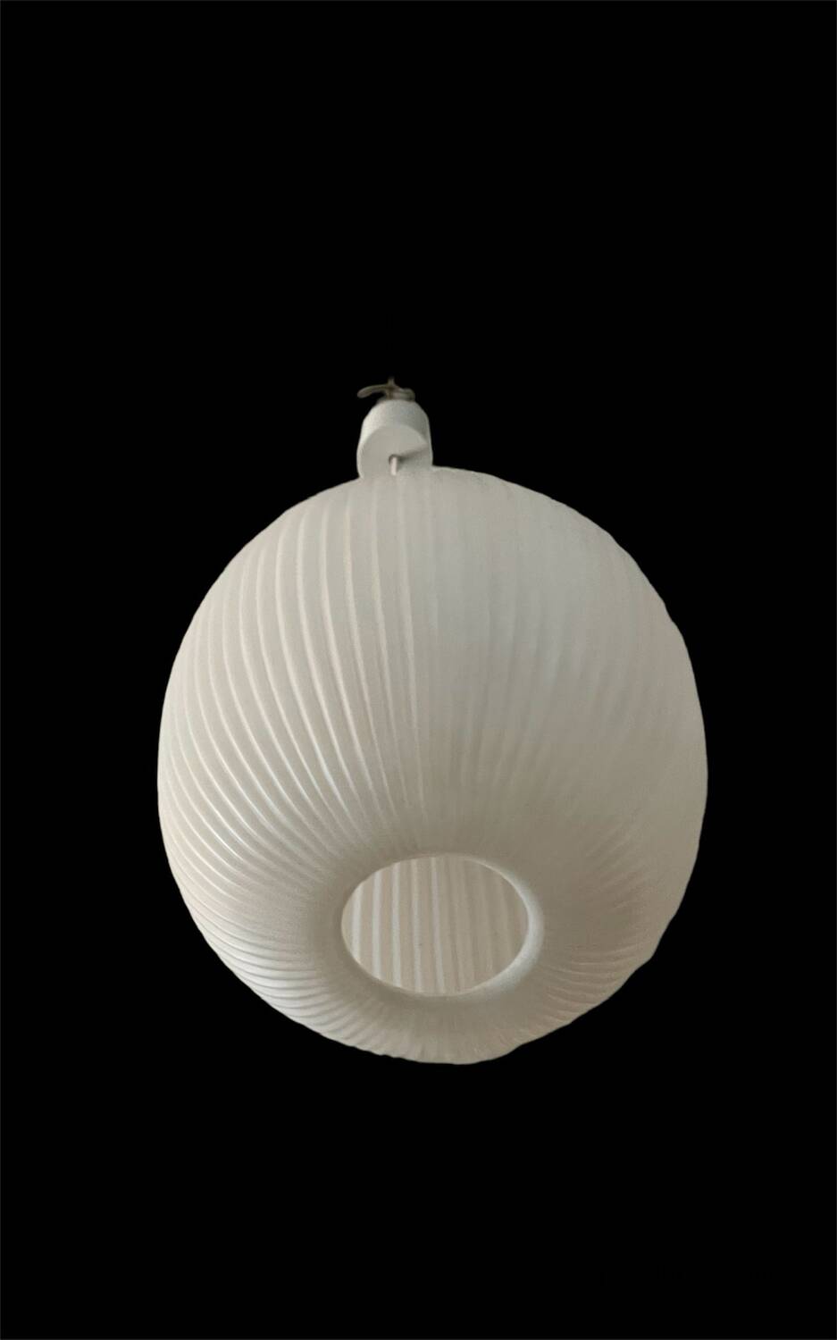 Cocoon Plissée chandelier by Aloys Gangkofner for Erco