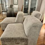 1970's designer sofa completely redone with designer fabrics
