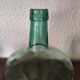 Dame Jeanne Viresa on the bottle neck in Green bubble glass 5 L
