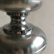 Matte metal and chrome lamp from the 1970s