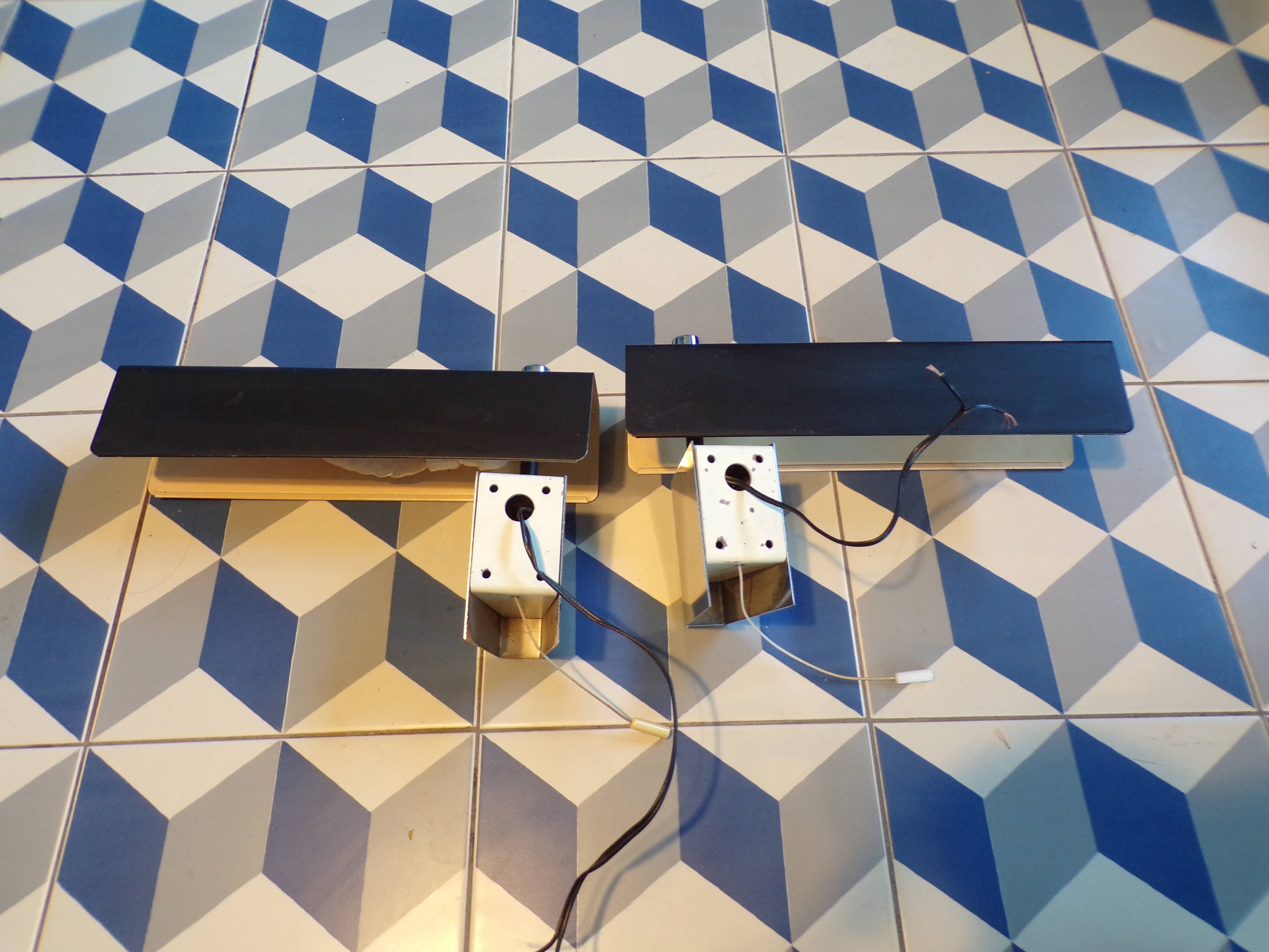 Pair of 1950-60 wall lights