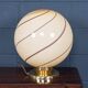 Vintage 20thc italian hand blown glass table lamp, murano