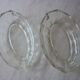 Pair of large old art deco glass ramekins