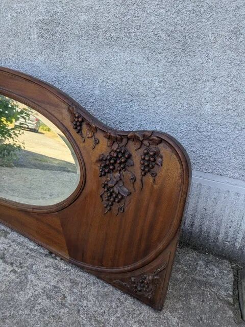Miroir ovale biseauté