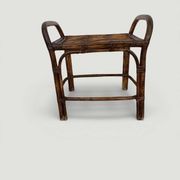 Rattan side table