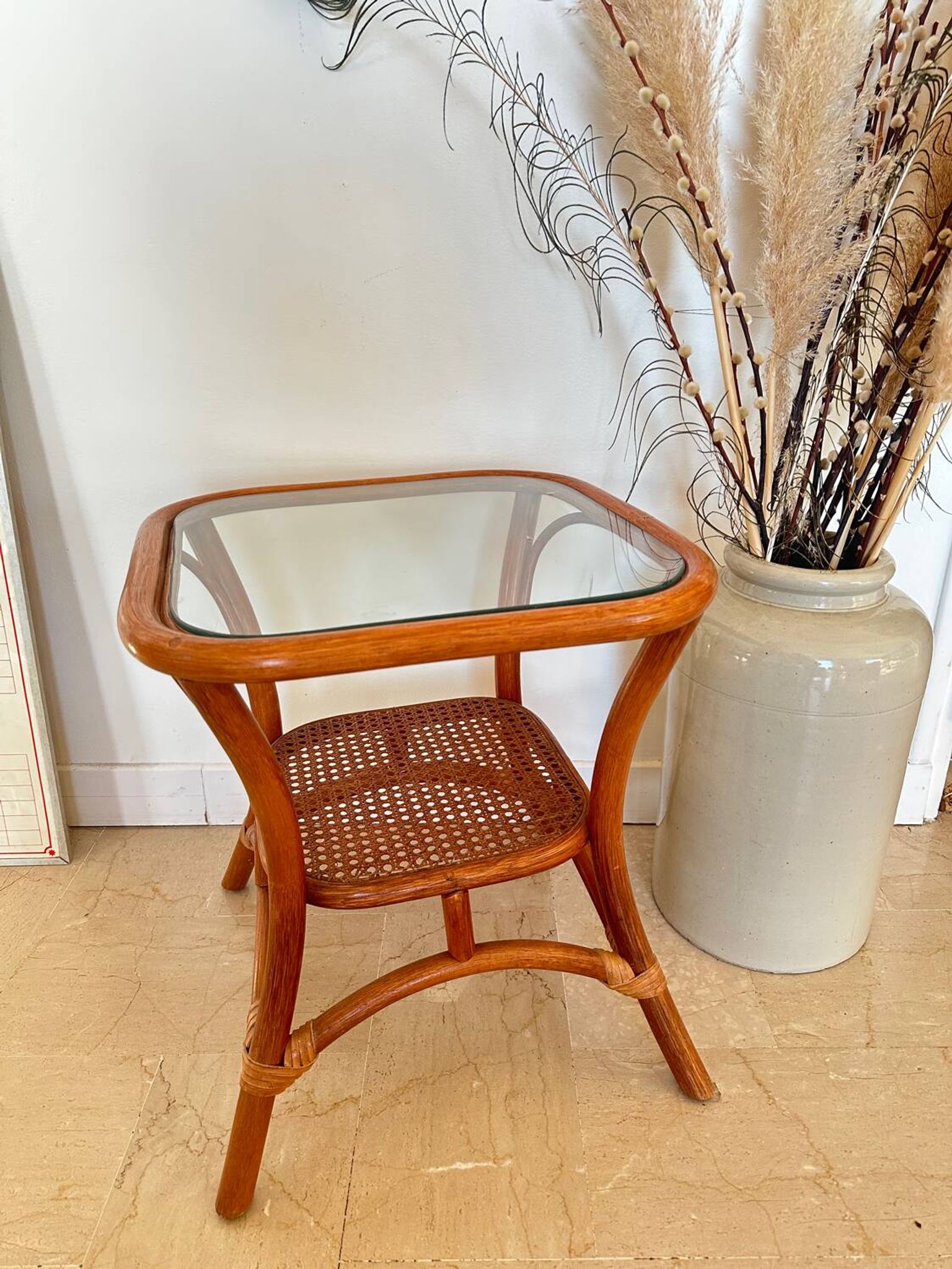 Rattan coffee table