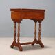 Antique mahogany sewing table with drawer, Italy, 19th century