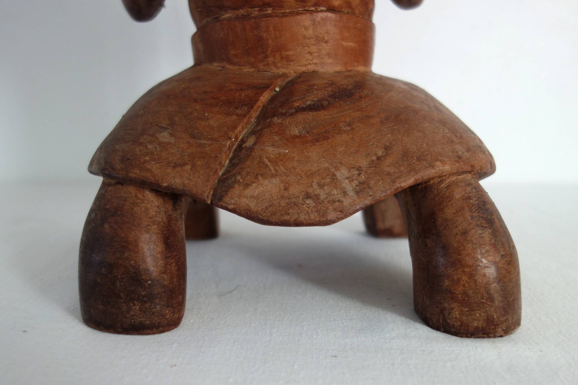 Vintage Luba carved wooden stool
