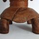 Tabouret en bois sculpté Luba vintage