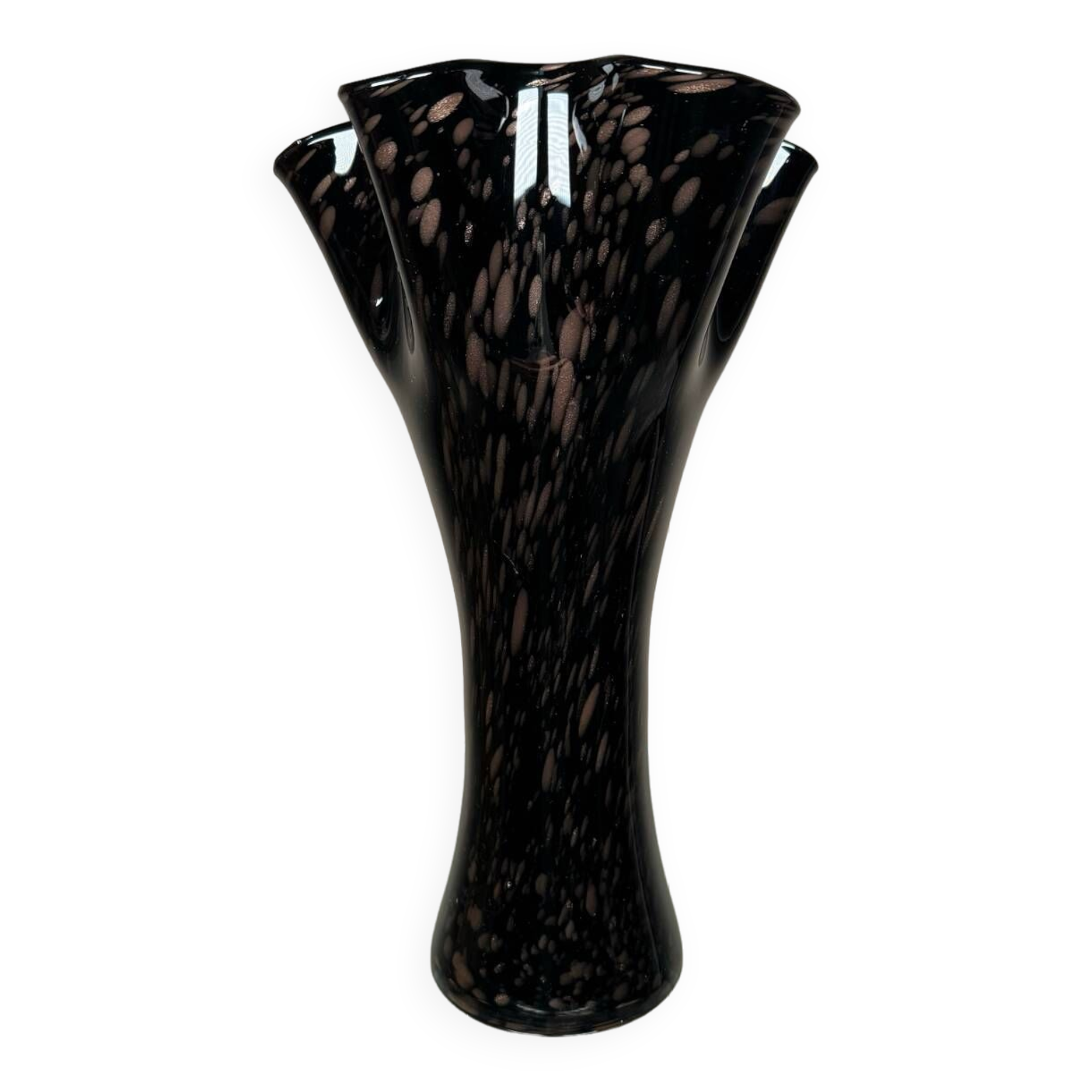 Large Murano aventurine vase from the 60s