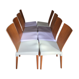 Lot de 8 chaises miss trip de Philippe starck pour kartell