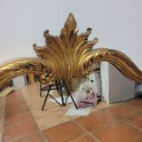Miroir style Louis XV en bois doré, 80×69 cm