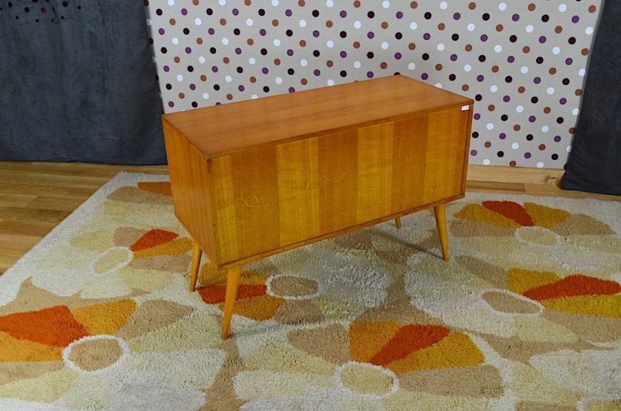 Bureau design vintage en hêtre année 1960.