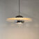 1970's ufo chrome & lacquered metal space age pendant, Italy