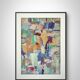 Original painting Abstract art mixed media on paper