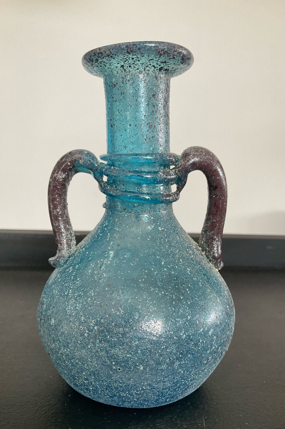Old vase "Scovo" in Murano glass paste