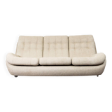 Space age 3 seater sofa Atlantis in beige boucle 1970's