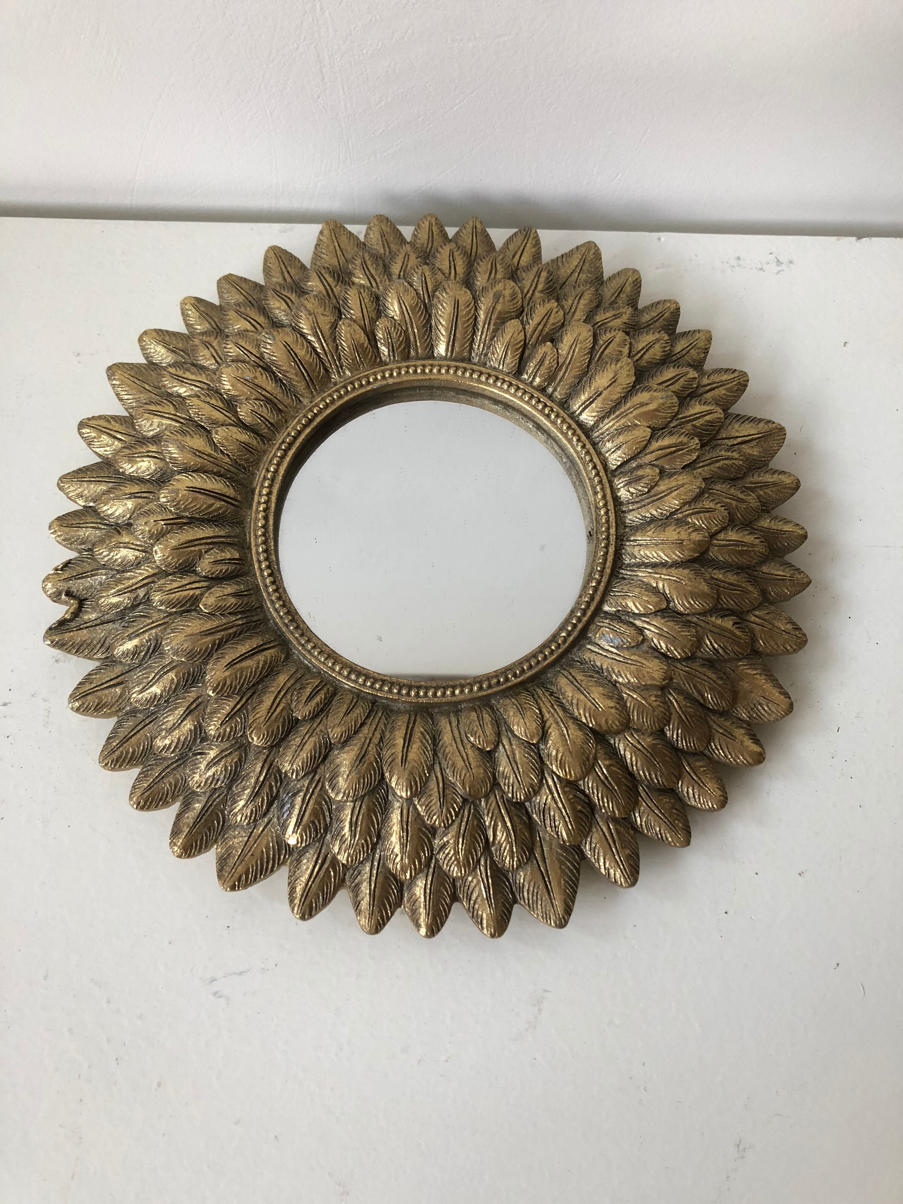 Vintage sun mirror 22x22cm