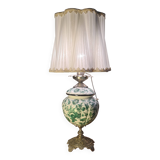 antique lamp 65x32 bronze and porcelain pull-out in very good condition