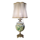 lampe ancienne 65x32 bronze et porcelaine inter a tirette tres bon etat