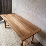 Solid wood farmhouse table