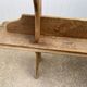 Pair of solid oak wood farmhouse benches 250cm rustic 1900
