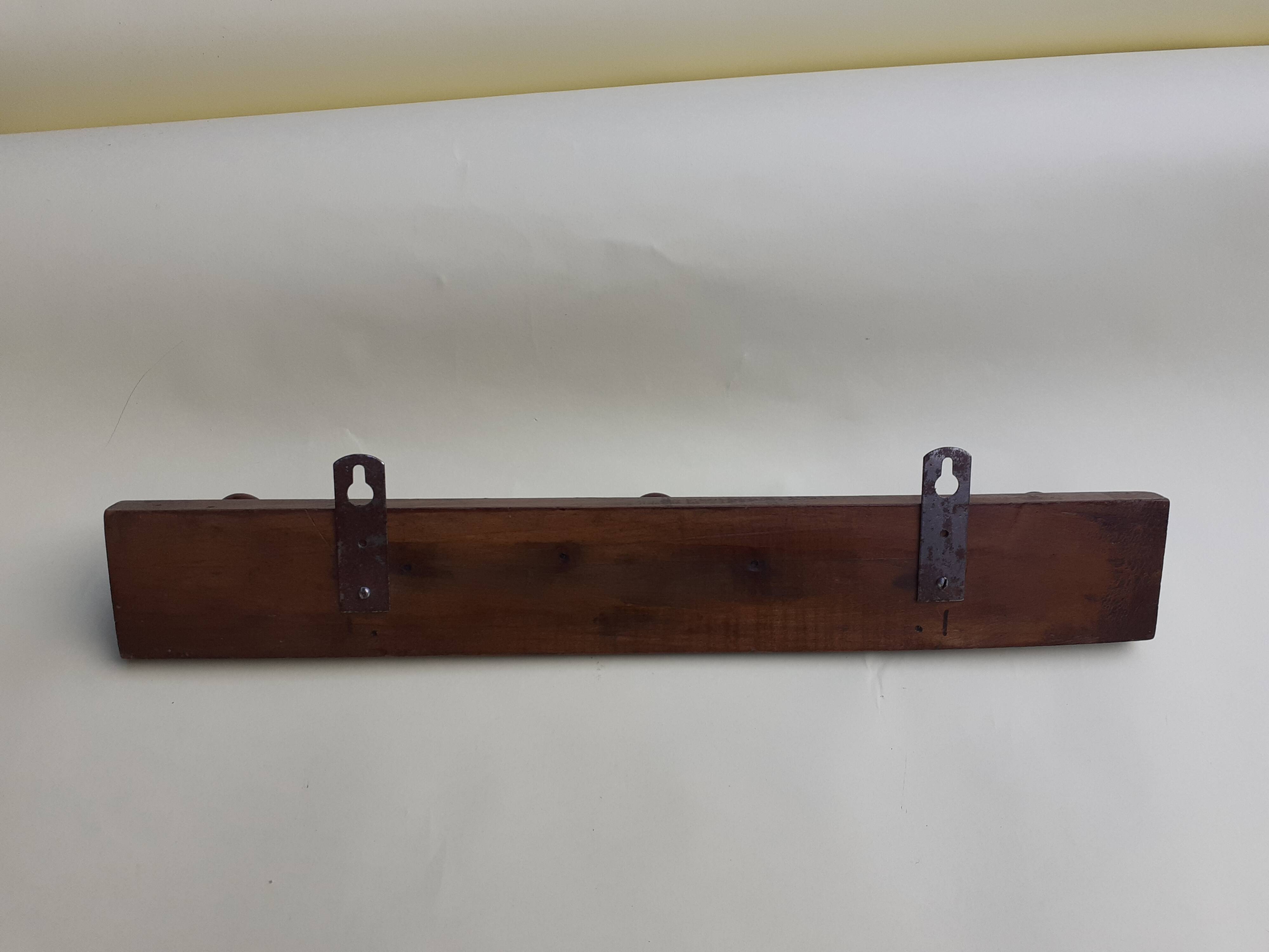 Vintage wall coat rack
