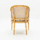 Paire de fauteuils bambou cannage vers 1960