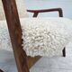 1960s, Danish design by Alf Svensson, genuine sheepskin, reupholstered.