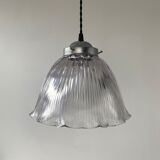 Holophane glass suspension 25,5 cm vintage